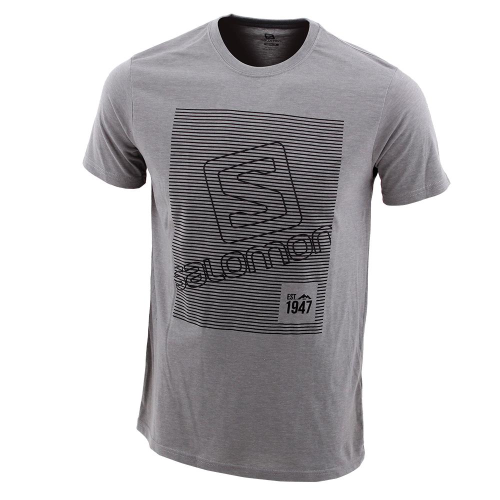 Salomon FINELINE SS B Camisetas Niños - Gris - Colombia (67158-XZHG)